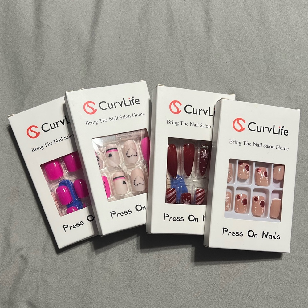 Curv Life Press on Nails - 4 Boxes